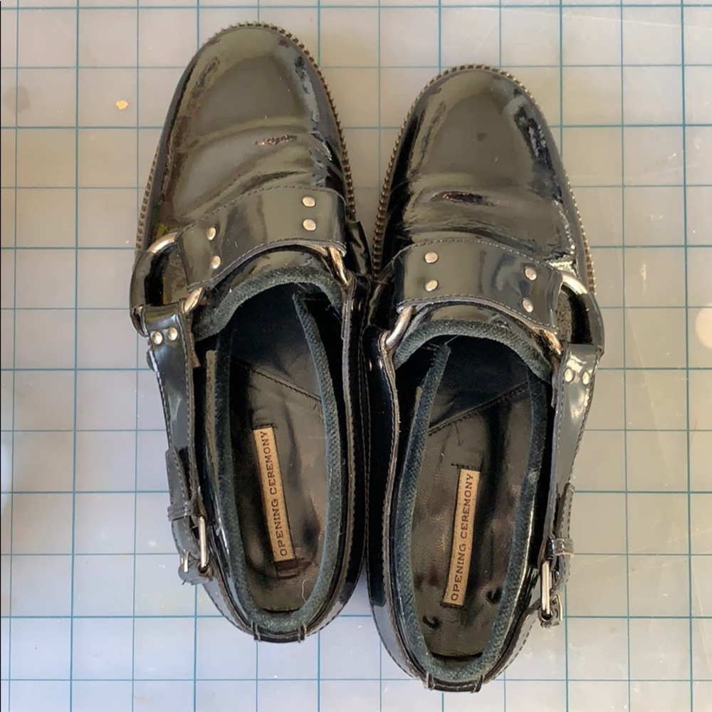 OPENING CEREMONY Black patent loafers - Picture 7 of 9